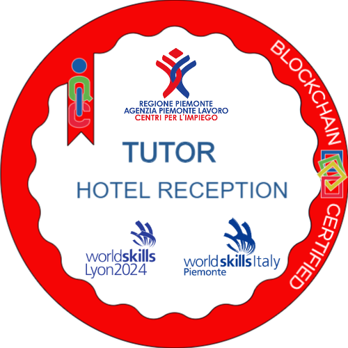 Tutor Hotel Reception ai Campionati dei Mestieri WorldSkills Lyon 2024.